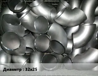 Отвод оцинкованный 32х25